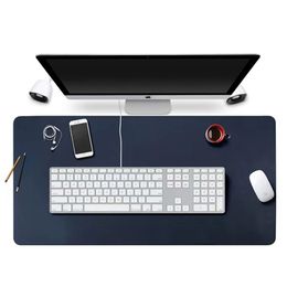 70x35cm Large Size Office Home Desk Protector Mat Royal Blue Mouse Pad PU Leather Suede Waterproof Keyboard Pad Gaming Mousepad