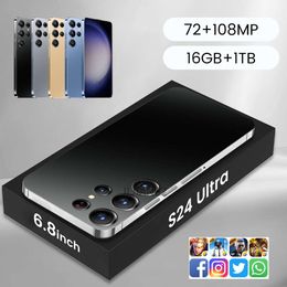 S24 Ultra High Performance Smartphone 6.8 Inch HD Touch Screen 6GB RAM TB Storage 6800mAh Battery Dual SIM 4G 5G Connectivity Global Use Facial recognition