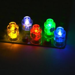 5Pcs Big Size Round LED Light Brick Luminous Lamp Accessories Flash Building Block Xmas Toy Lights Compatible With Leduo Brand
