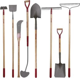 Other Garden Tools 14 garden tool shovel spade heavy-duty shovel Rake Hoe set forged scraper liner hook with long gray handle S2452511