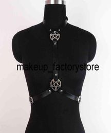 Massage Sex Black Women Leather Harness Gothic Garter Adjustable Body Bdsm Erotic Lingerie Belt Lingerie Sexy Suspender Bra Cage W1546298