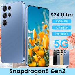 S24 Ultra Advanced Android Phone 6.8 Inch Display 16GB 1TB Storage 6800mAh Battery Dual SIM 4G 5G Connectivity Multi-Language Support Ideal for Global Use 001