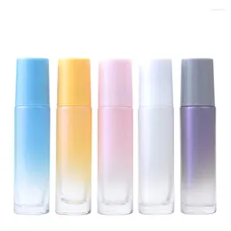 Storage Bottles 100pcs 10ml Perfume Roll On Bottle With Ball Roller Essential Oil Vials Thin Glass Mini Sample Test Tube