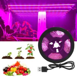 Plant Light Grow LED Strip 5V USB LED 1-5m Full Spectrum Waterproof LED Chip For Greenhouse Flower Seedling Grow Tent Hydroponic