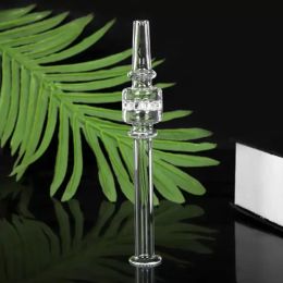 Glass Straw Nail Pyrex Oil Burner Pipe Nectar Collector Kit Smoking Accessories Thick Clear Honeycomb Philtre Tips Tobacco Hand Water ZZ
