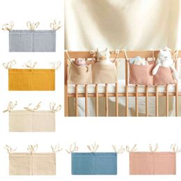 Bedside Hanging Bags Milk Bottle Bibs Storage Crib Organiser Baby Diaper Dormitory Bed Organising Bag L2405