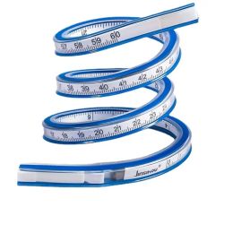 1PC 30cm Flexible Curve Ruler Drafting Drawing Tool Serpentine Plastic School Office Supplies