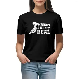 Women's Polos Birds Arent Real T-shirt Cute Tops For Women