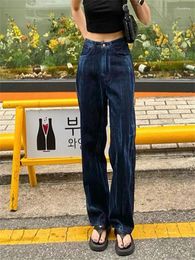 Women's Jeans Vintage Tie Dyed Water Washed Straight Skinny 2024 Spring Street S Women's Wear Summer Pants Woman Clothes