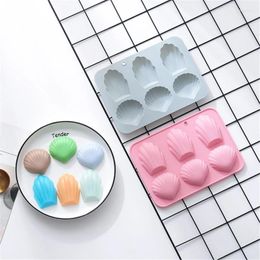 Baking Moulds C63B 6Cavity Silicone Mould DIY Mousses Cake Decorating Bakings Tool For Making Chocolate Fondants Dessert