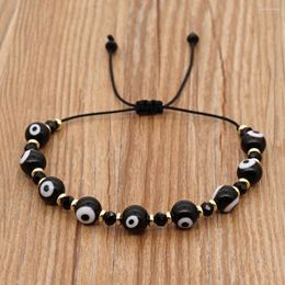 Charm Bracelets Go2boho Turkish Eye Bracelet For Women Jewellery Men Trendy Boho Jewellery Pulsera 2024 Crystal Beads Bring Lucky