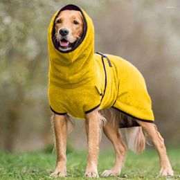 Dog Apparel Winter Velvet Pet Hoodies Soft Big Dogs Jacket Fleece Clothing Golden Retriever Warm Vest Coat Universal Thick Pets Clothes