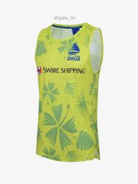 Fijian Drua 2024 Mens Run Out Tee Rugby Singlet Jersey Shirt Custom name and number size S--3XL fw24 YIJH