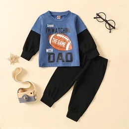 Clothing Sets Infant Baby Boy 2pcs Clothes Set Fall Spring Tracksuit Casual Cotton Long Sleeve Print Tops Trousers Toddler Outwear