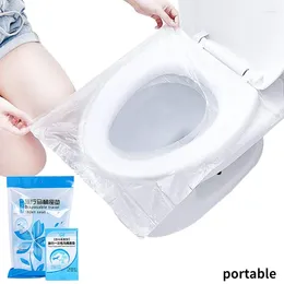 Toilet Seat Covers 5/20/50 PCS Biodegradable Disposable Plastic Cover Portable Safety Travel El Paper Pad Bathroom Accessory