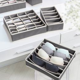 Underwear Organiser Dividers 24 Cell Drawer Organisers Fabric Foldable Cabinet Closet Organisers Storage Boxes for Socks Ties