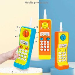 Baby Toy Mobile Phone Toys Education Toys 5 Songs Cartoon Colored Childrens Phone Model with Light Music Toys Baby Birthday Gift S2452433