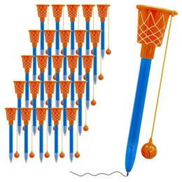Hot 1Pcs Basketball Hoop Pen Basketball With Blue/black refill Kids Basketball Novelty Pen Pen Pad Sports Party Gift For Sports