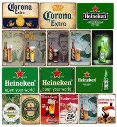 Metal Signs Wall Plaques Decor Vintage Beer Brand Series Poster Tin Sign Bar Pub Art Board Painting Garage Home Plate Decoration H4329579