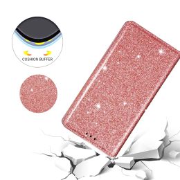 Glitter Wallet Leather Case For Xiaomi Redmi Note 12S 12 Pro 11 Pro 11S 10 Pro 9 Pro 12C 10C 9A 9C 9T Poco X5 Pro F5 11T 12T