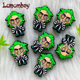 10Pcs Mini Green hair Silicone Beads For Jewellery Making Bulk To Make Bracelets DIY Pacifier Chain Jewellery Accessories