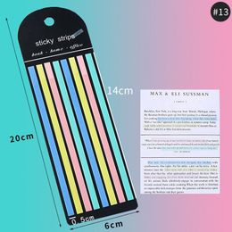 160 Sheets Lengthen Transparent Rainbow Index Memo Pad It Sticky Notepads Paper Sticker Notes School Supplies Stationery