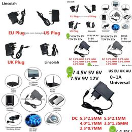 Other Home Appliances New Ac 110-240V Dc 3V 4.5V 5V 6V 7.5V 9V 12V For 0.5A 1A Led Light Strip Adapter 12 V Volt Converter Power Suppl Dhnkt