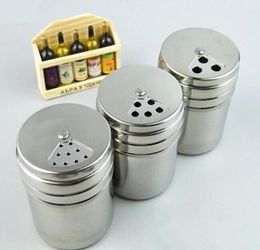 Kitchen Stainless steel Spice Shaker Jar Sugar Salt Pepper Herbs BBQ Spice toothpick Storage Bottle XB14968275