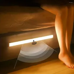 Wall Lamp Cabinet Light Step Wireless Charging Motion Sensor Sensing LED Night For Corridor Kitchen Cabinets Wardrobe Home
