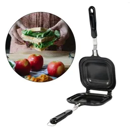 Pans Bread Toast Maker Non Stick Coating Double Sided Heating Cookware Grill Pan Sandwiches For Stove Top Indoors And Outdoors