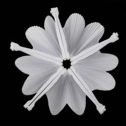 5-36pcs White Heart Shape Folding Fan Blank Fan Festival Hand Fans Party Gift DIY Painting Birthday Wedding Party Decoration