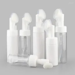 Storage Bottles 10pcs 100ml 150ml 200ml Empty Facial Cleanser Foam Plastic Bottle With Brush Head Foaming Pump Soap Dispenser