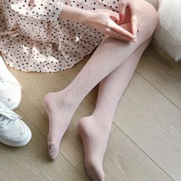 Women Socks Japanese Sexy Lace Mesh Stockings Woman Breathable Thin Copper Coin Flower Printing Silk Tights Gyaru Hollow Pantyhose