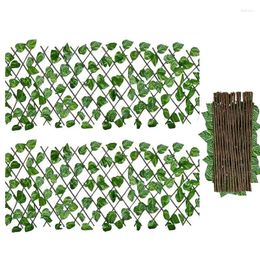 Decorative Flowers Privacy Ivy Screen Vines Leaves Hedge Vine Cover Decorations For Wall Outdoor Garden Backyard