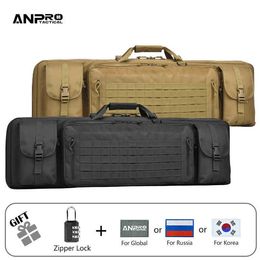 Multi-function Bags Tactical Rifl Bag Double Gun Case Waterproof Carbine Backpack Molle System Rucksack Transportation Bag Lockable Zip Tstf