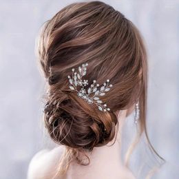 Hair Clips Luxury Pearl Crystal Comb And Rhinestone Headband For Women Party Prom Bridal Wedding Accessories Jewelry Tiara