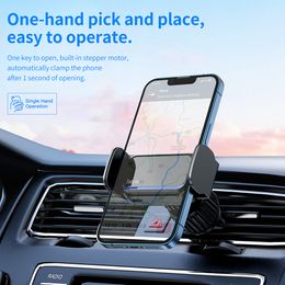 HOCO Electric Car Phone Holder in Car Automatic Air Vent Mount Stand Universal Mobile Phone Holder For iPhone 13 Samsung Xiaomi