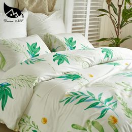 Bedding Sets Dream NS Quality Set Polyester Fibre Sanding Three Piece Suit Spring Green Leaf Fresh Household