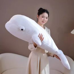 Ocean Museum Large Whale Doll Sea Animals Plush Toy Sleeping Pillow Children's Plush Toy Girl Birthday Gift Decoration 39inch 100cm DY10187