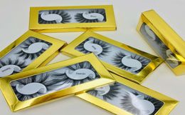 2 Pairs Long Thick 25MM Lashes 5D False Eyelashes Dramatic Wispy Fluffy Full Strip Lashes Handmade Epacket 6727788