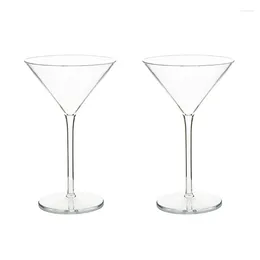 Cups Saucers Plastic Wine Glasses Versatile Unbreakable With Stem For Indoor And Outdoor