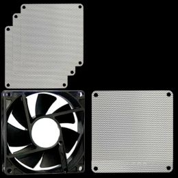 5Pcs 80mm 90mm 120mm 140mm Cuttable White PVC PC Fan Dust Philtre Dustproof Case Computer Mesh Cooling Dustproof Cover