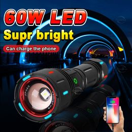 Powerful LED Flashlight 26650 Rechargeable Ultra Bright Torch Light Long Range Torch High Power 18650 Tactical Lanterns