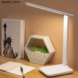 Night Lights Foldable desk lamp protective touch dimmable LED light bedroom reading USB plug desk lamp S2452410