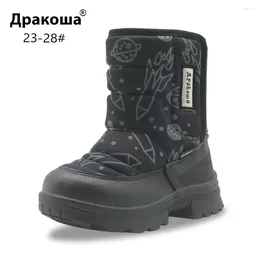 Boots Apakowa Children's Winter Shoes For Baby Boys Anti-skid Sports Snow Outdoor Snowproof Mountain Walking Hiking Boot