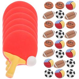 Storage Bottles 30 Pcs DIY Glue Accessories Resin Charm Ball Craft Mini Soccer Volleyball Flatback Phone Case Hair Clip Clips