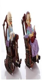 decoration small creative living Old man old lady art sculpture old man decoration home bedroom trinkets decoration handpainted c5542938