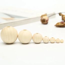 1-500pcs/Lot Natural Wooden Beads for Jewellery Making Accessories Round Loose Spacer Beads Wood Pearl Balls Charms DIY Bracelet