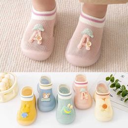 First Walkers Mens and Womens Preschool Shoes Infant and Preschool Spring/Summer Soft Sole Indoor Childrens Shoes Cartoon Socks Shoes d240525