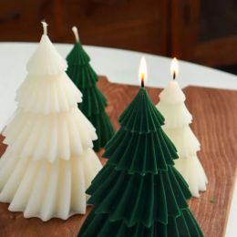 3D Christmas Tree Candle Silicone Mold DIY Christmas Candle Making Handmade Soap Plaster Resin Mold Christmas Gift Home Decor